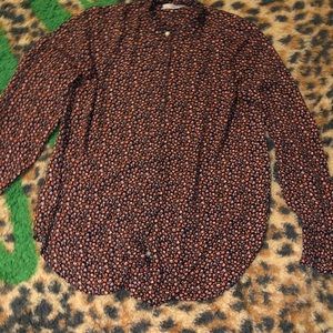 High neck floral blouse